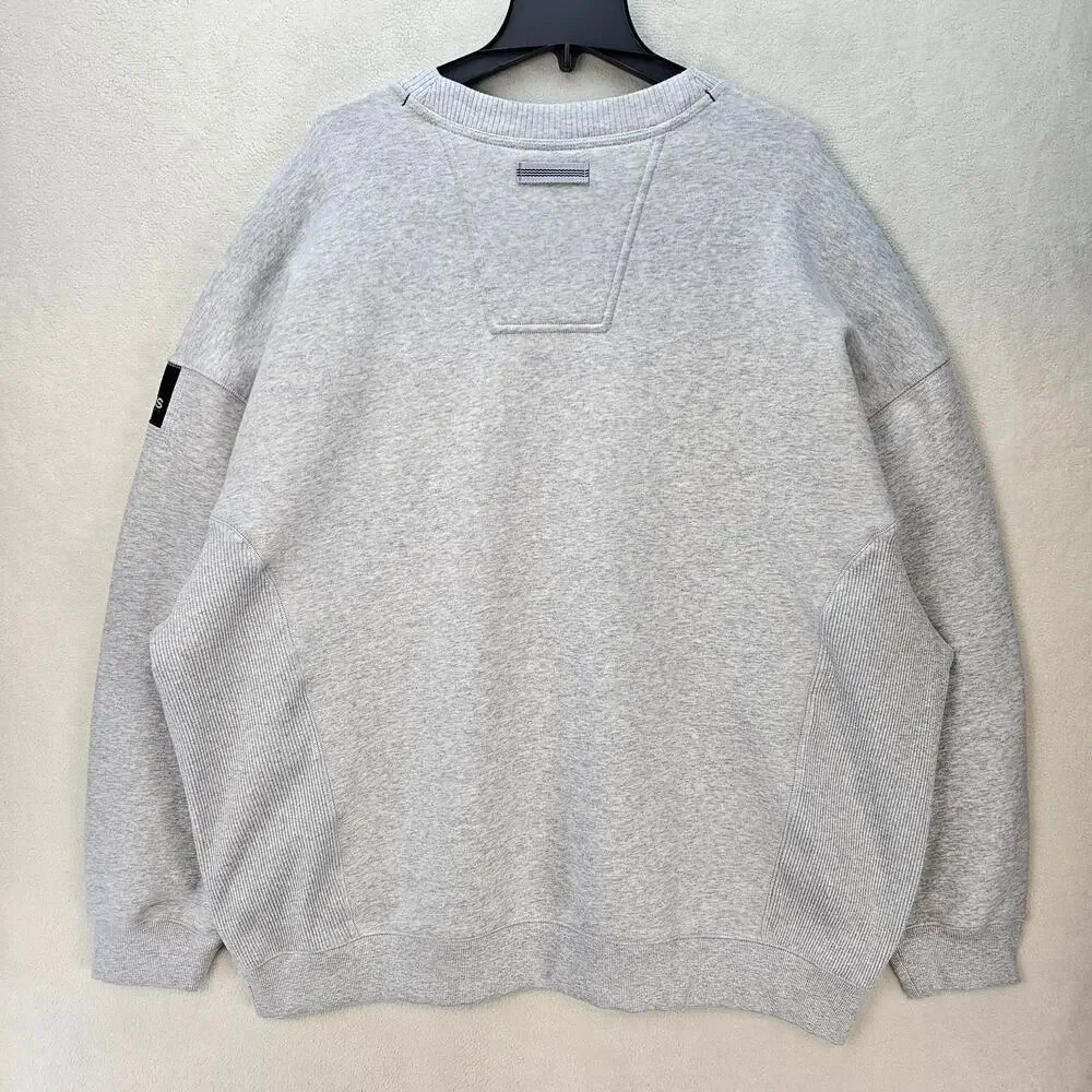 ADIDAS EQT MEN'S XXL OVERSIZED HEATHER GREY VINTAGE OG CREWNECK SWEATSHIRT NWT